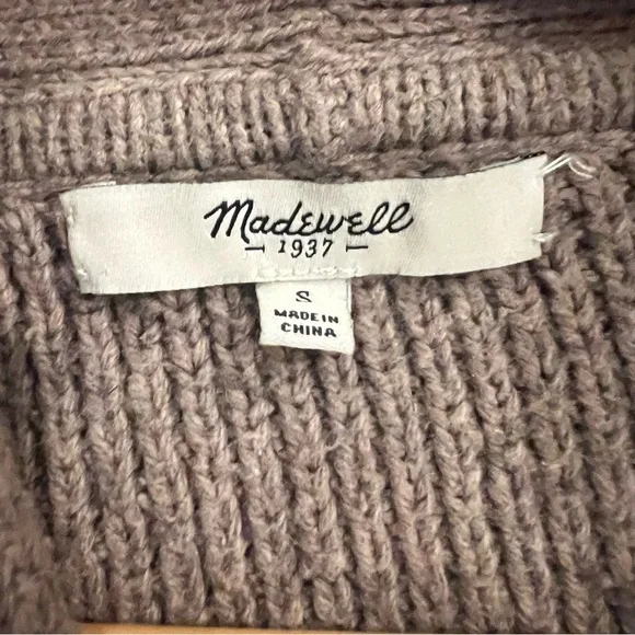 Madewell Women's Light Tan Cardigan Size Small Grandpacore - Picture 2 of 11